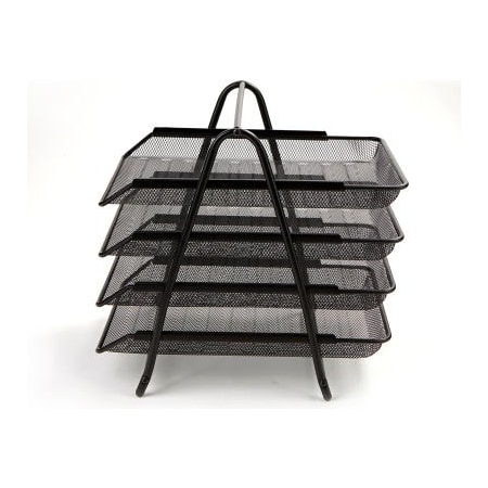 Ems Mind Reader. Mind Reader 4-Tier Mesh File Organizer, Black 4TPAPER-BLK